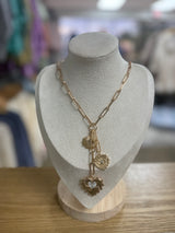 Multi Heart Pendant Necklace