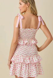 Floral Smocked Mini Dress