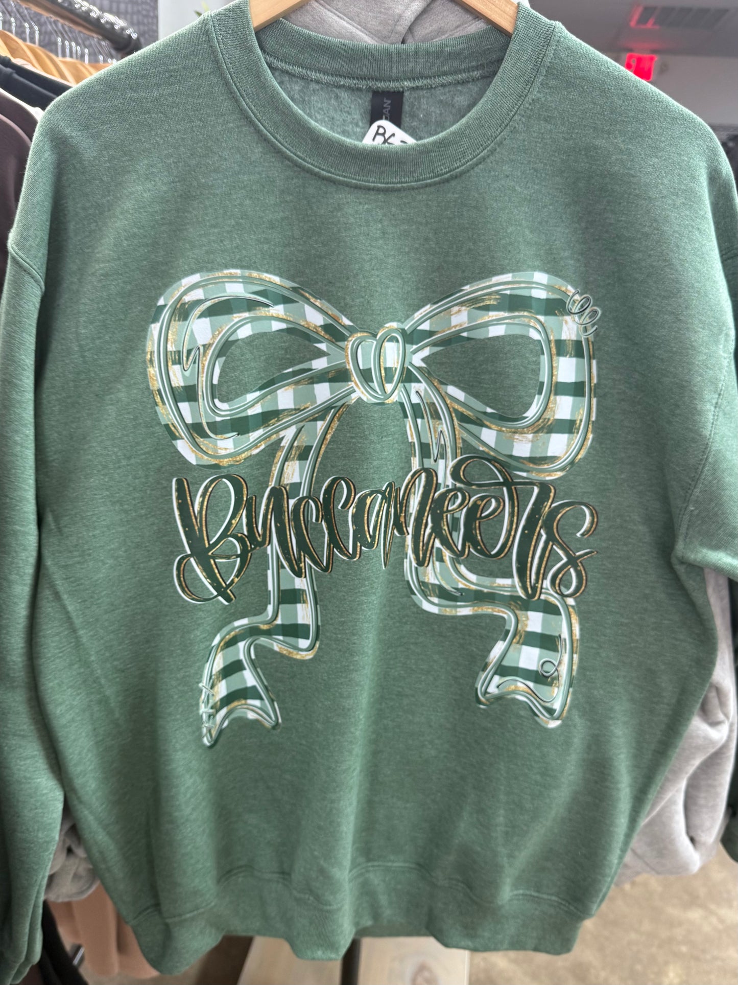 Green BG Bow Sweatshirt