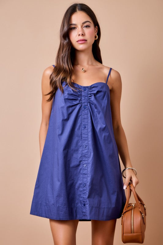 Daisy Poplin Mini Dress