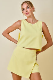 Lemon Back Bow Top