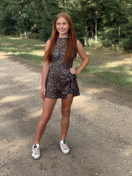 Leopard Wrap Dress