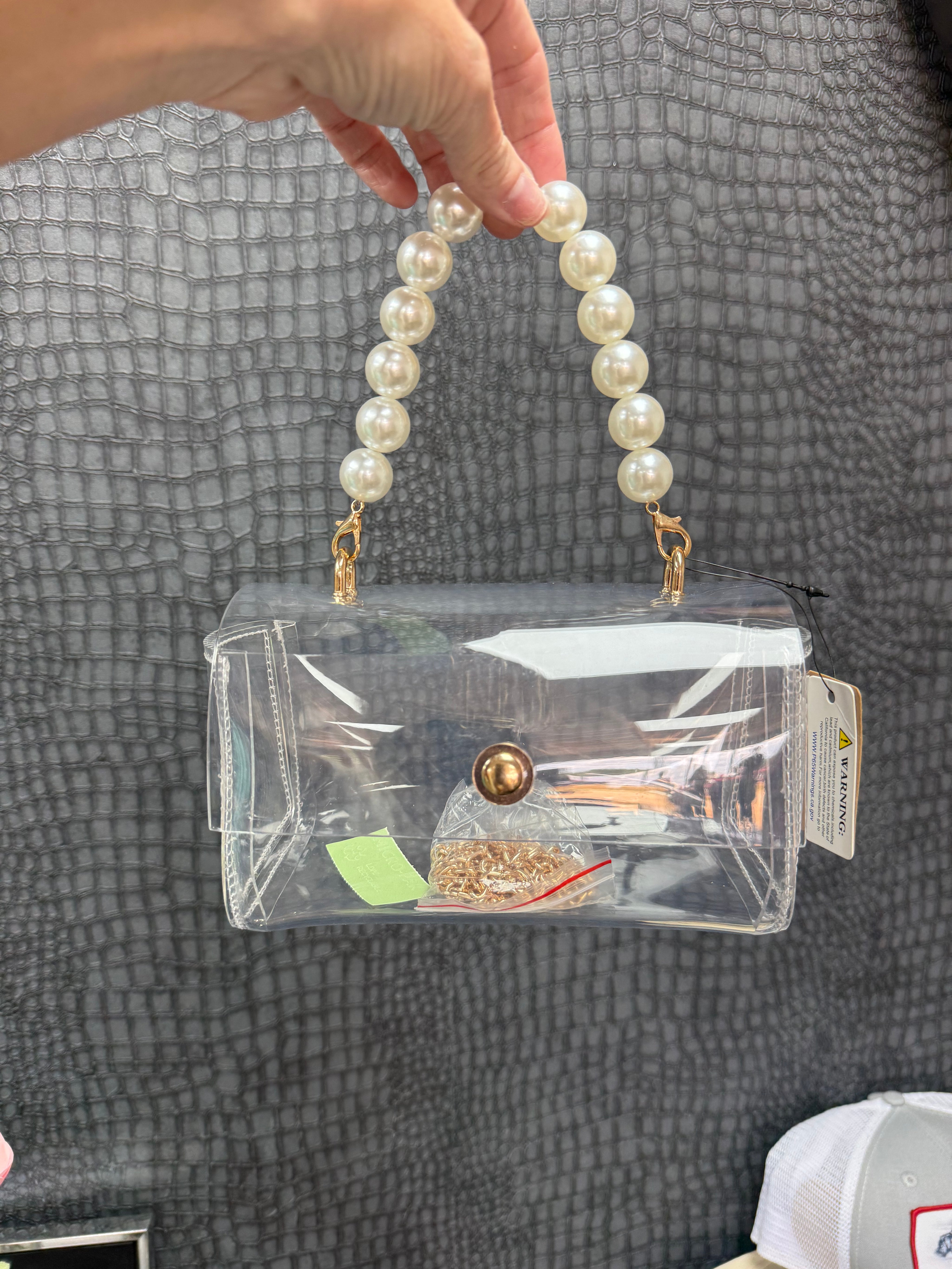 Pearl Clear Purse