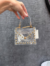Mini Clear Studded Purse