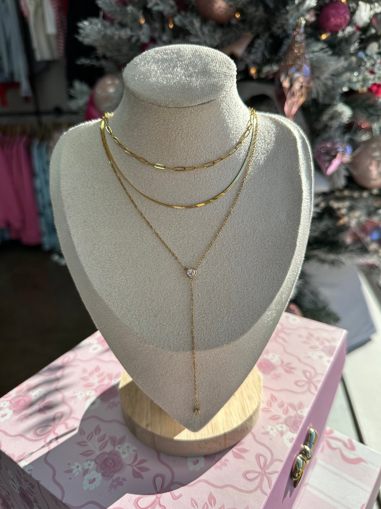 Dainty 3 Strand Necklace