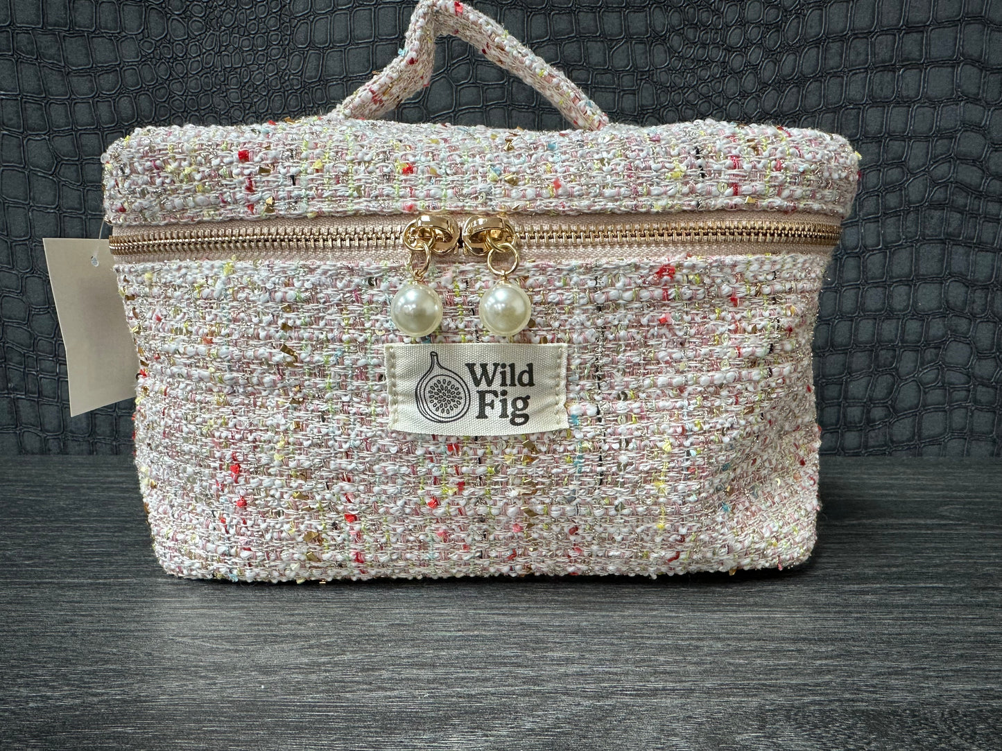 Tweed Cosmetic Bag