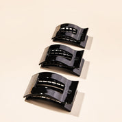 Jet Black Retangle Flat Claw Clip
