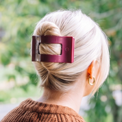 Mulberry Flat Rectangle Hair Clip