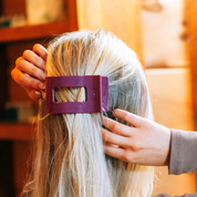 Mulberry Flat Rectangle Hair Clip