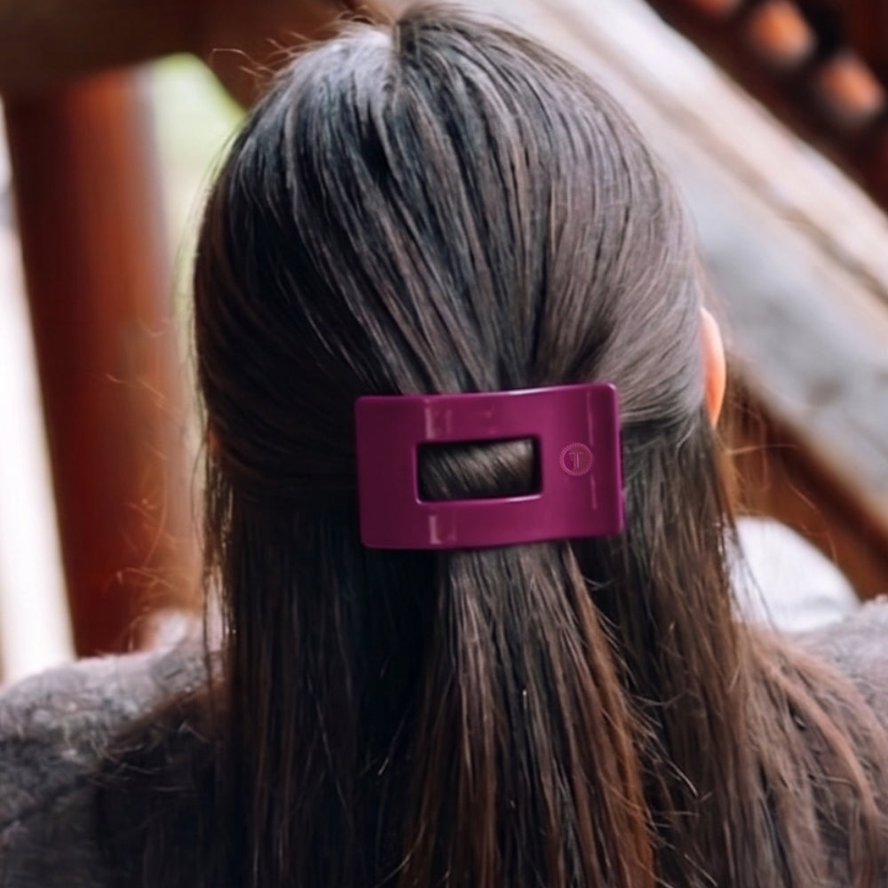 Mulberry Flat Rectangle Hair Clip