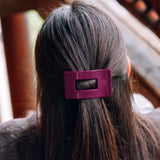 Mulberry Flat Rectangle Hair Clip