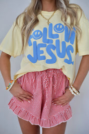 Cherry Ruffle Shorts