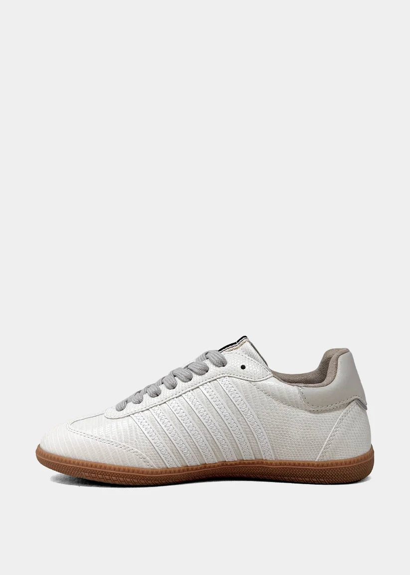 Stevie Sneaker- Bone Lizard