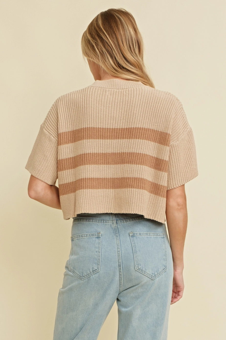 Zoey Ribbed Sweater Top