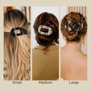 Blonde Tortoise Flat Round Hair Clip
