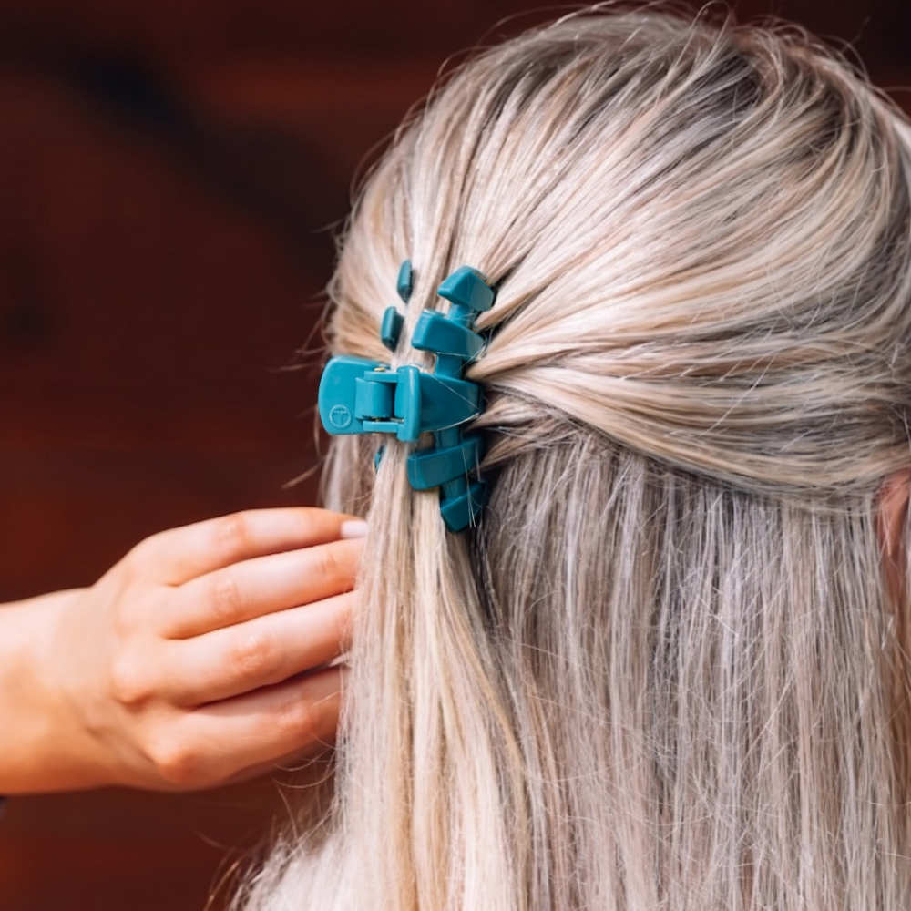 Classic Teal Claw Clip