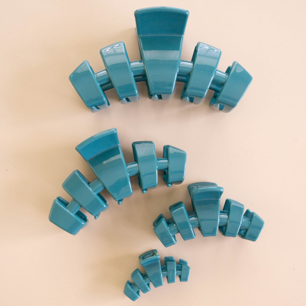 Classic Teal Claw Clip