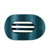 Teal Flat Round Hair Clip
