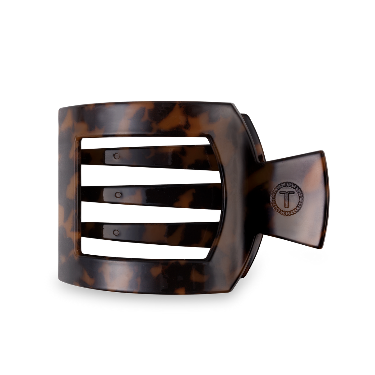 Tortoise Flat Square Hair Clip