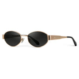 VERONA SMALL OVAL METAL FRAME SUNGLASSES