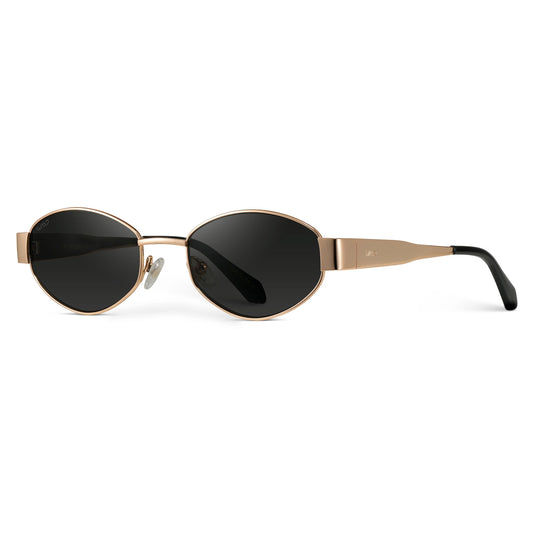 VERONA SMALL OVAL METAL FRAME SUNGLASSES