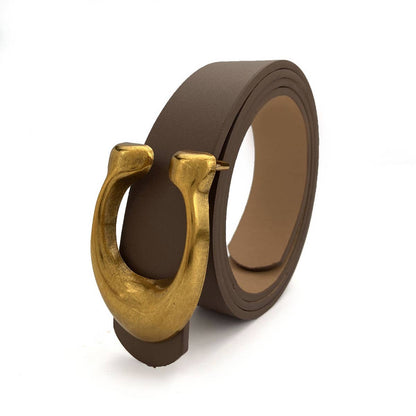 WOMEN FASHION RETRO U-BUCKLE BELT