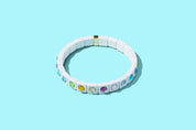 Enamel Stretch Bracelet - Small Gems - Maeve - Asst Colors