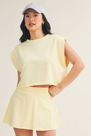 Mineral Wash Open Back Top