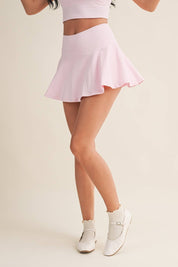 Mini Circle Skort with Bow Back Detail
