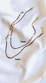 Haley herringbone chain necklace