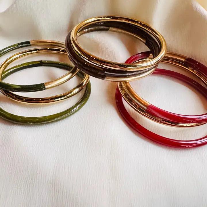 Billie Resin Bracelet Set- 3