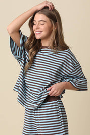 Lena Striped Relaxed Set