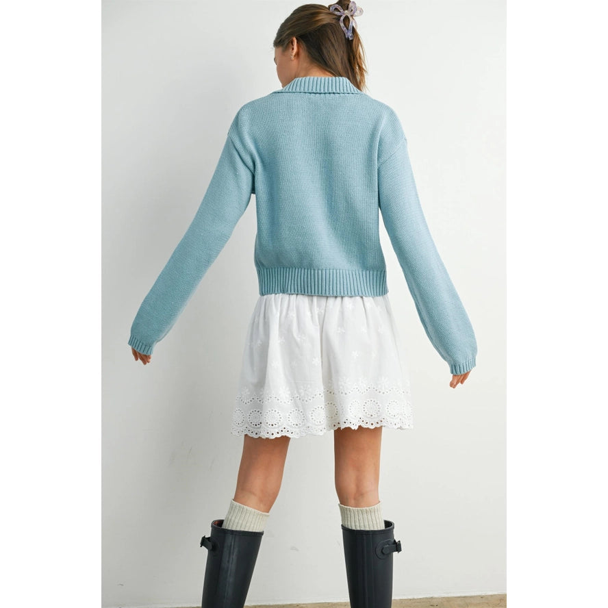 Ashley Tie Front Sweater