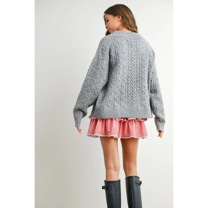 Elle Cable Knit Sweater