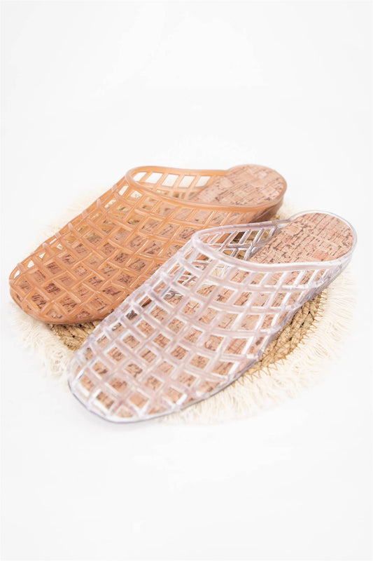 Jelly Basket Mule Slide