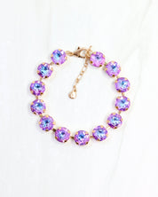 Andi Rhinestone Bracelet Purple AB
