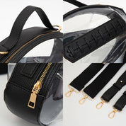 Gameday Football Shaped Transparent Crossbody Bag