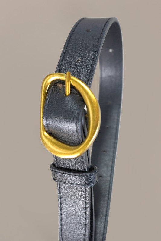 Contour Oval Buckle Belt