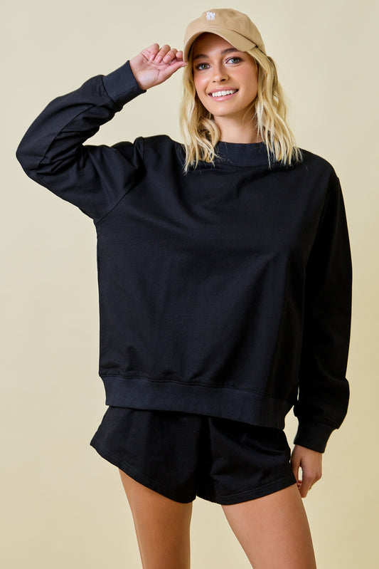 Mock Neck Sweatshirt