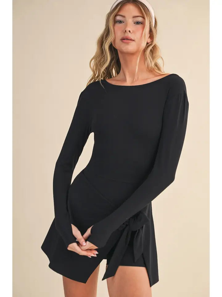 Teddy Long Sleeve Active Dress
