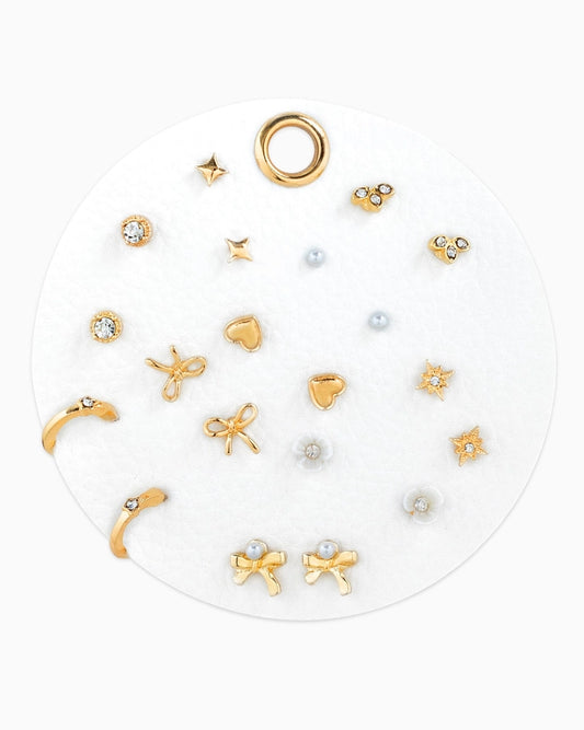 Bow Mixed Earring Set