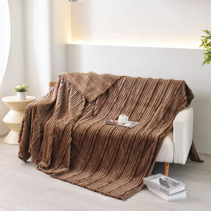 Flunnel Plush Throw Blanket