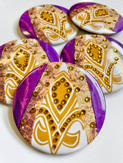 Team Pride - The Girlies - Game Day Button *Rhinestones*