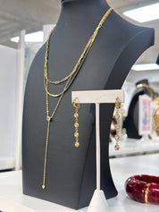 CZ Crystal Huggie Drop Earrings