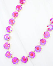 Fairchild Rhinestone Necklace Pink AB