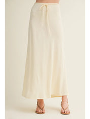 Millie Drawstring Skirt- Butter