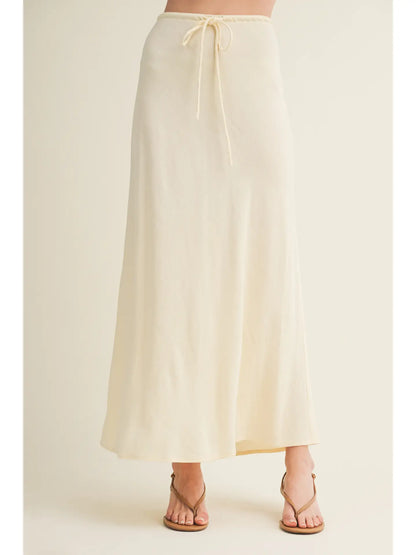 Millie Drawstring Skirt- Butter
