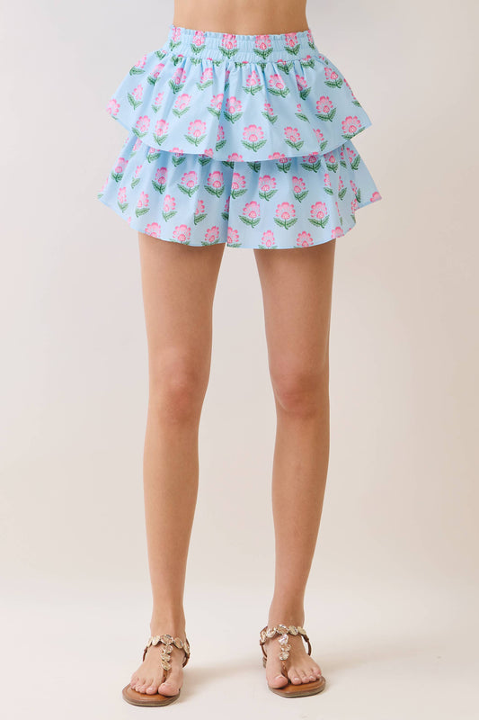 Shelby Tiered Mini Skirt
