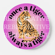 Once a Tiger - Purple - Game Day Button
