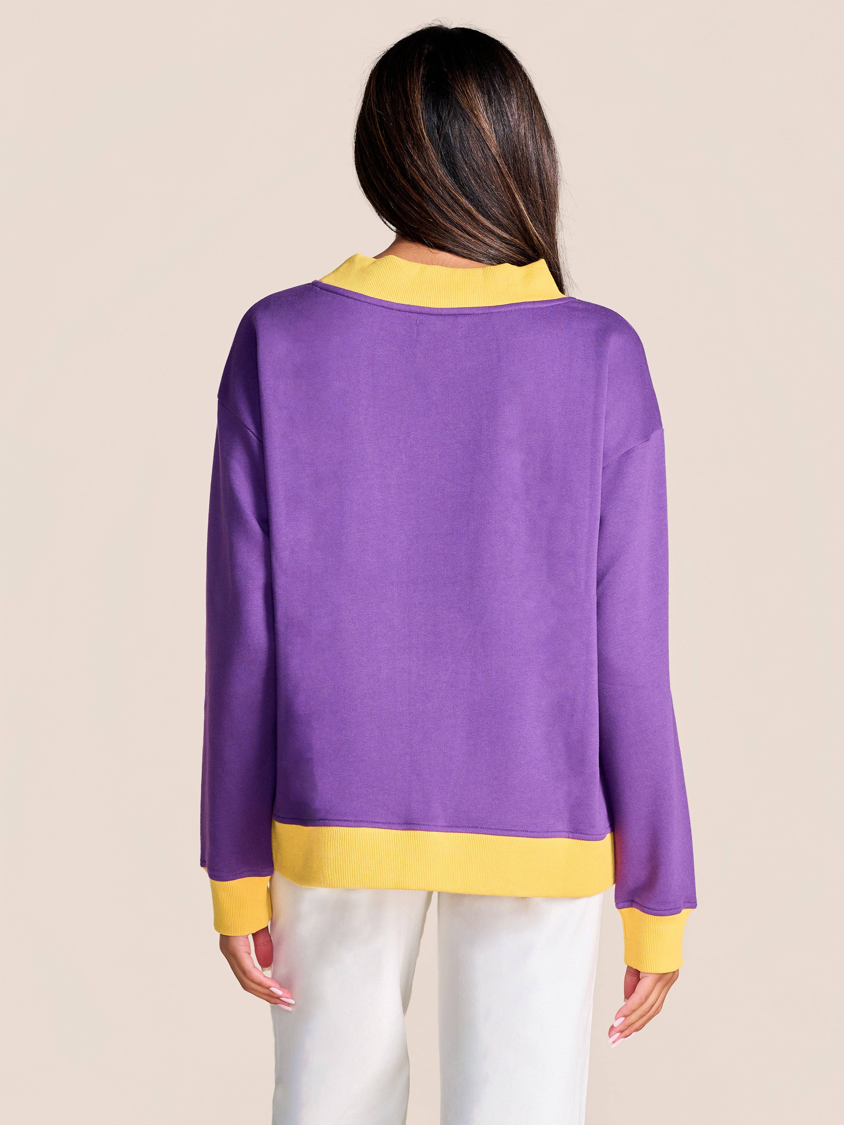 The Captain Mockneck Pullover | LSU